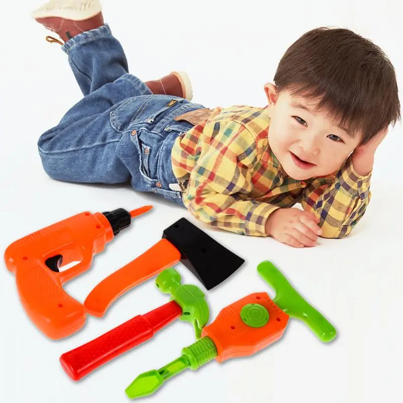 

32Pcs set Children Engineering Maintenance Tool Plastic Kids Pretend Play Toys Simulation Repair Tools Toys Kit Educational Toy