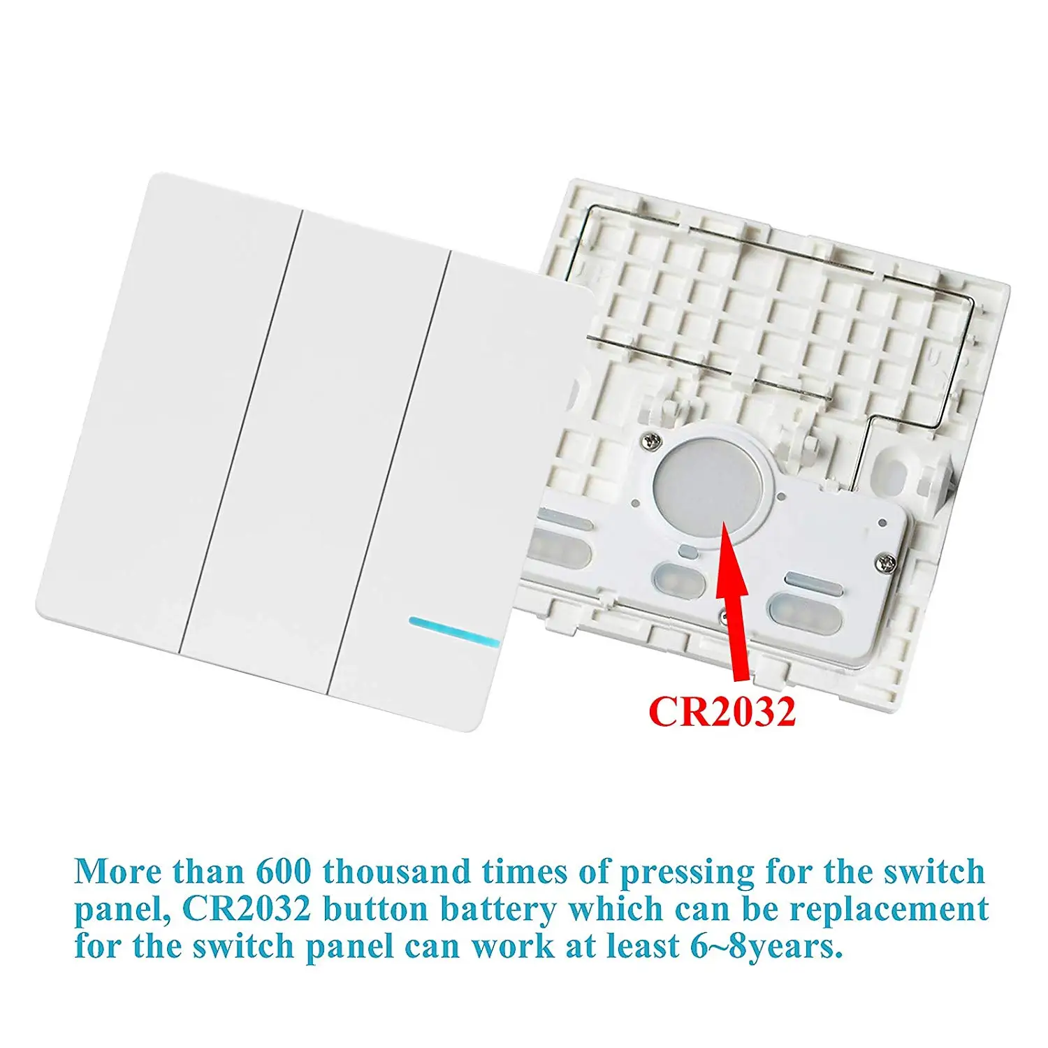 3 Way Remote Wireless Light Switch Receiver Kit Waterproof,Easy Installation,No Wiring,On/Off Control Multiple Lights