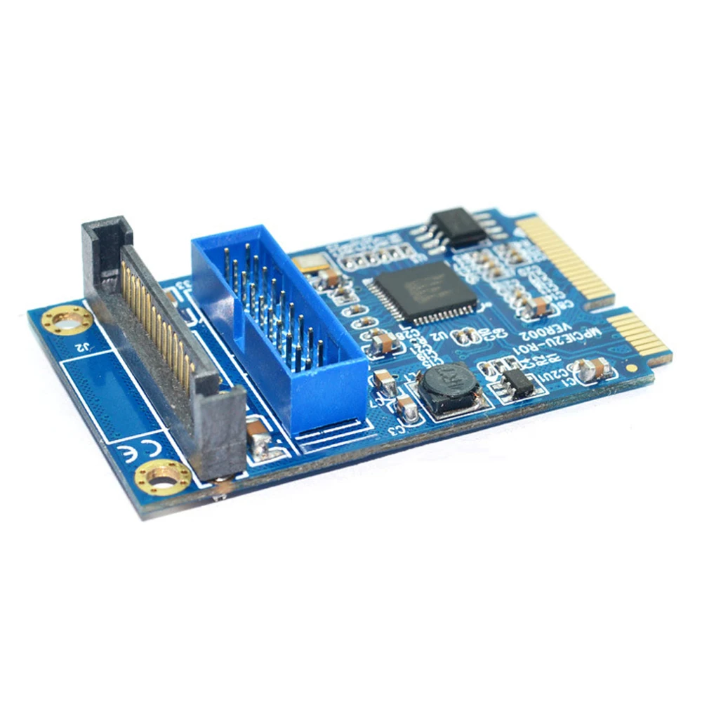 MINI PCI E к USB 3 0 передний 19 Pin Компьютер Расширение карты 2 порта настольный передачи