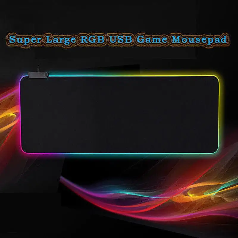 Eastvita большой USB проводной светодиодный RGB цветной игровой коврик для мыши