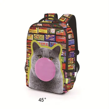 

Backpack Women Male 3D Animal Cartoon Printed Casual Couple School Bag Student Travel Backpack Support Drop Shipping