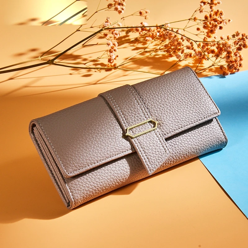

Women's Wallet Large-Capacity Mobile Phone Coin Purse Clutch Multi-Card Long Ladies Wallet Long Leather Wallet