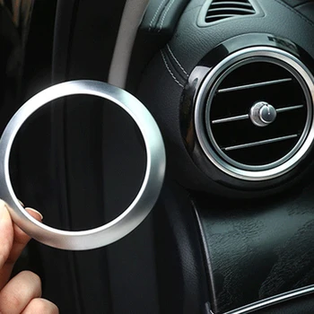 

2pcs/Set Silver Air Condition Air Vent Outlet Ring Cover Trim Sticker For Mercedes/Benz E Class W213 Car styling Accessories