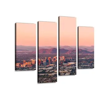 

4 Panelin Wall Art Hanging Paintings Modern Artwork Abstract Picture Prints Home Decoration