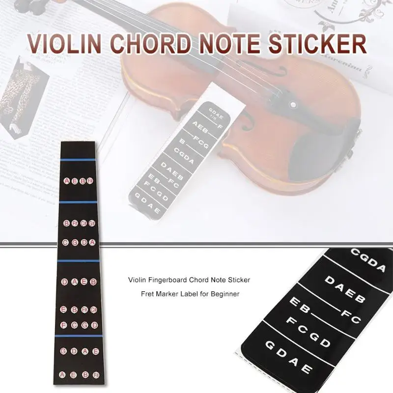 

Violin Fiddle Fingerboard Chord Note Sticker Fret Marker Label Violin scale Texture Guided learning for Beginner Violin Tool