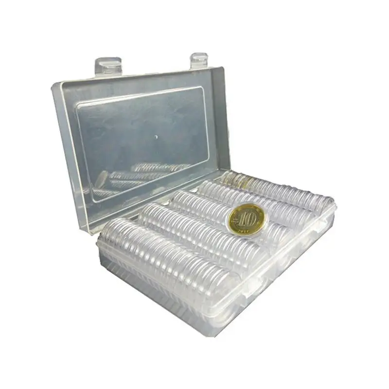 

Storage Box Commemorative Coin Collection Box Coin Transparent Display Box Safety Round Corner Design Personalized Customization