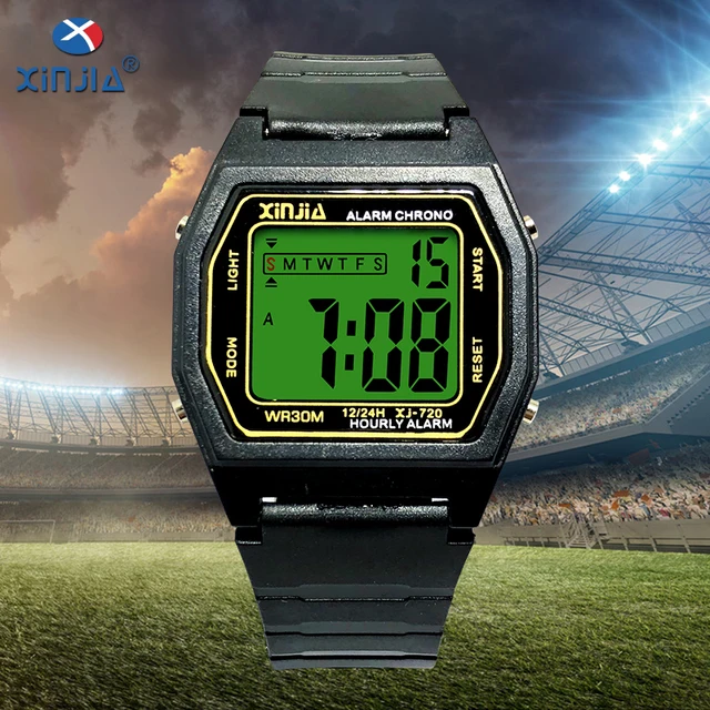 XINJIA Mens sports electronic watch waterproof timekeeping Shockproof