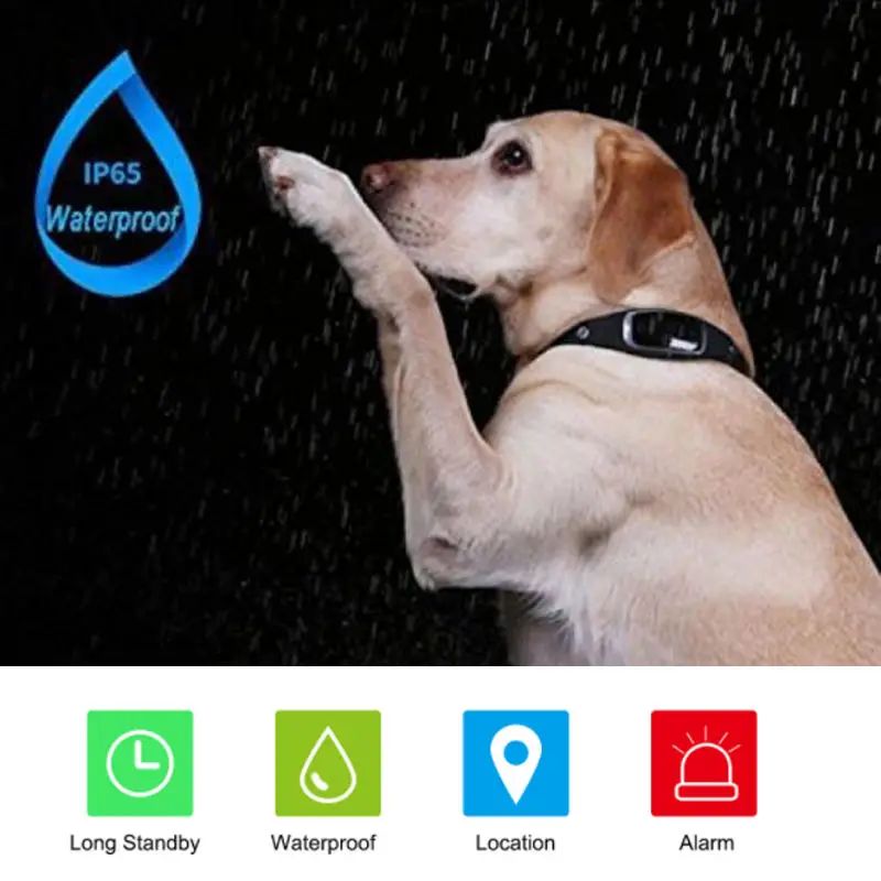 Collar de silicona impermeable para mascotas Gps Gsm Gprs rastreador localizador en tiempo Real Gps + Lbs + Wifi ubicación para perros gatos seguimiento de Geofence