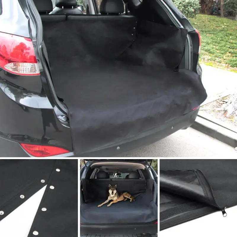

Oxford cloth + PVC Waterproof Car Trunk Pet Dog Cat Mat Cover Boot Cargo Liner Protector Pad Black Colour 84 x 125cm