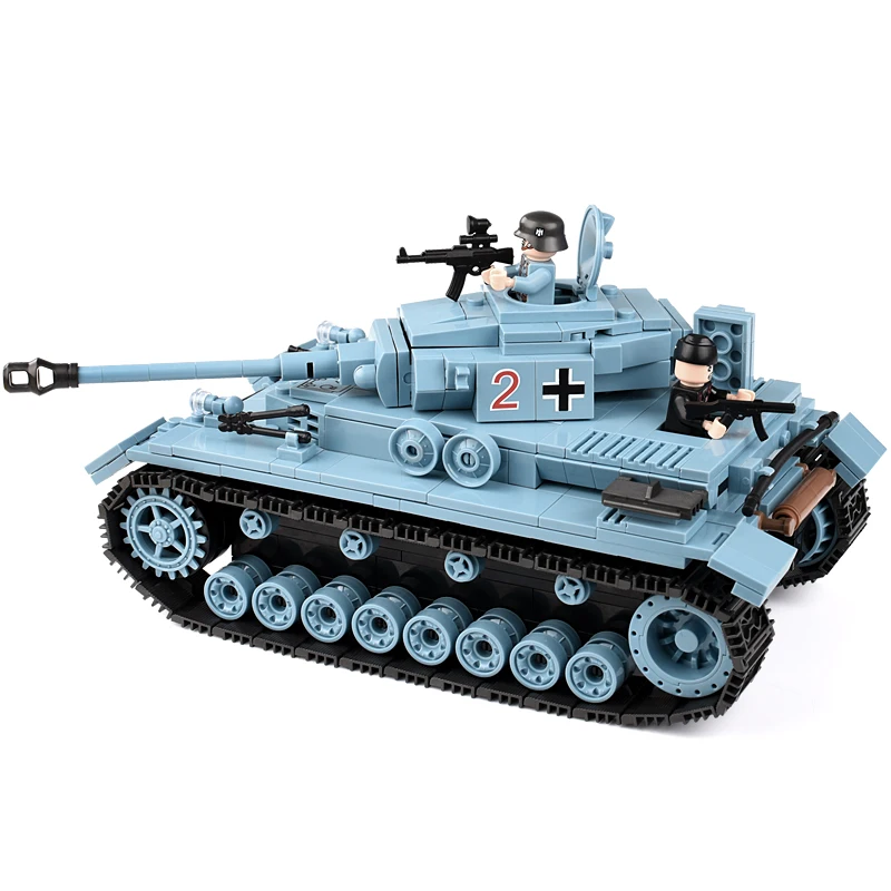 716+pcs Military German King Tiger Tank Building Blocks Compatible Legoed Technic Army Soldier Weapon Bricks Children Gift Toys