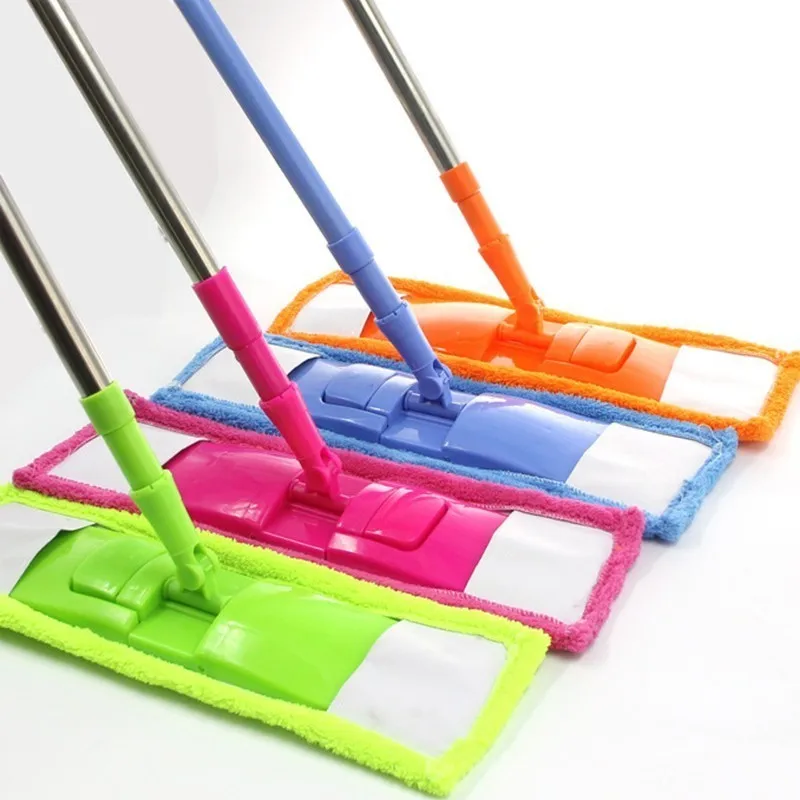 

household cleaning Dawdler Mop Unpick And Wash Function Clamped Wood hand push Floor sweeper Down Flat