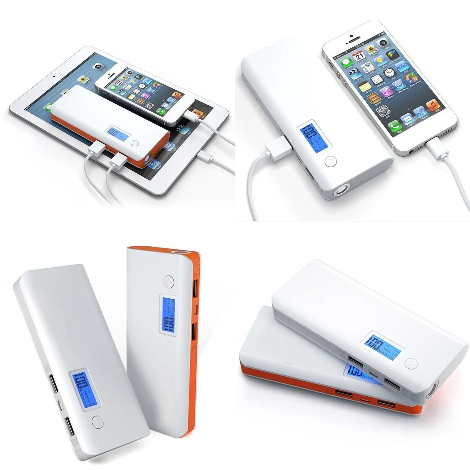 ARUN 10000 mAh power Bank 2 USB быстрая полимерная Внешняя батарея зарядное устройство для