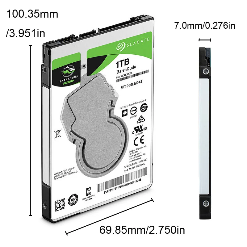 Жесткий диск для ноутбука Seagate 1 ТБ 1000 ГБ 2 5 дюйма внутренний жесткий SATA III 128 Мб кэш