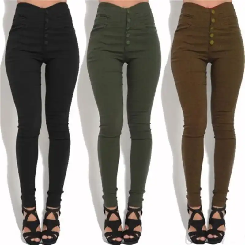 skinny fit trousers