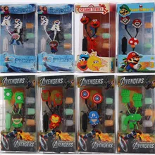 3,5 мм разъем Универсальные наушники Мультяшные вкладыши стерео HiFi музыкальные наушники гарнитура с микрофоном для телефона samsung iphone huawei