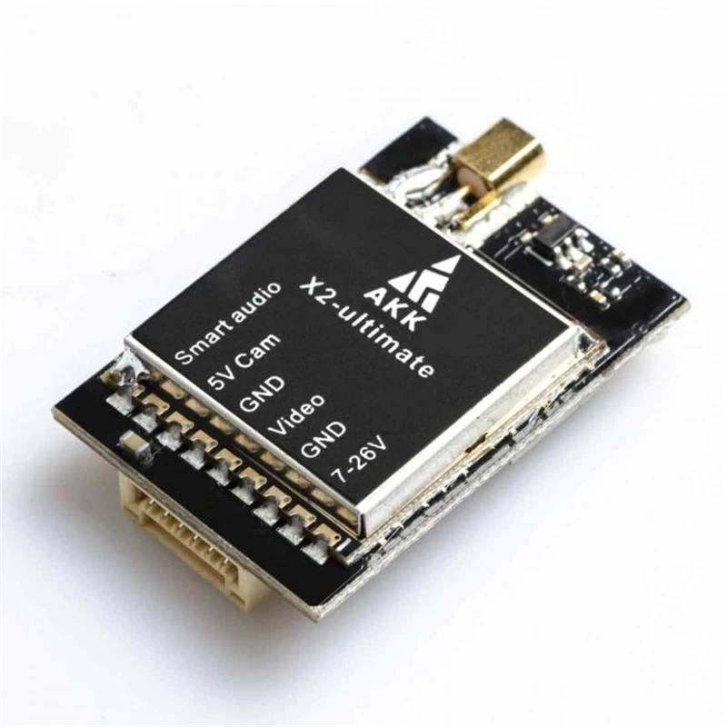 

AKK X2-ultimate US 25mW/200mW/600mW/1000mW 5.8GHz 37CH AV FPV Transmitter VTX & Smart Audio for Drone Parts Accs