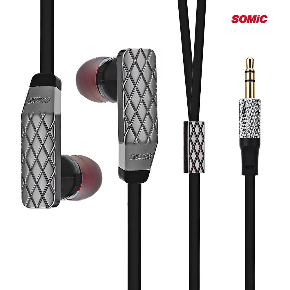 Somic L2 Hifi Динамик Наушники вкладыши с микрофоном Поддержка громкой связи песня