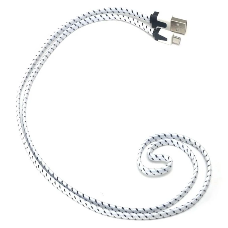 Электронный Дата-кабель V8 разъем 3Ft веревка Micro-Usb зарядный кабель для синхронизации данных Шнур для сотового телефона плоский провод кабель