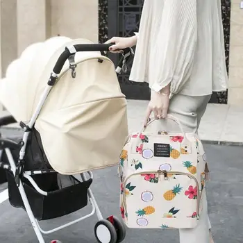 

1pcs Waterproof Diaper Handbag Mummy Travel Mummy Nursing Stroller Backpacks Maternity Printed Large Capacity for mother