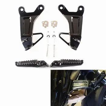 

Aluminum Rear Passenger Foot Pegs Footrest Bracket For Honda CBR600RR F5 2003 2004 Black