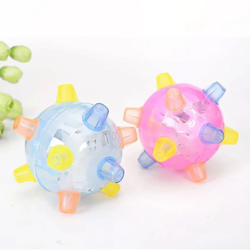 

1PCS Pet Ball Toys Creative Flashing Dancing Dog Ball Glowing Fun Jumping Balls Pet Dog Interactive Balls Pet Toys Supplies Good