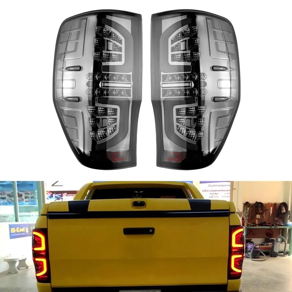 Задние фары для Ford Ranger PX T6 MK2 XL XLT XLS Wildtrak AT Заводские светодиодсветодиодный лампы