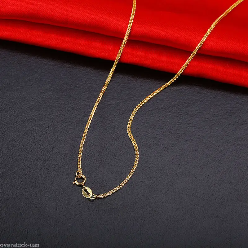 

J.Lee 18INCH Solid 18K Yellow Gold Necklace Special Foxtail Chain / 1.98g