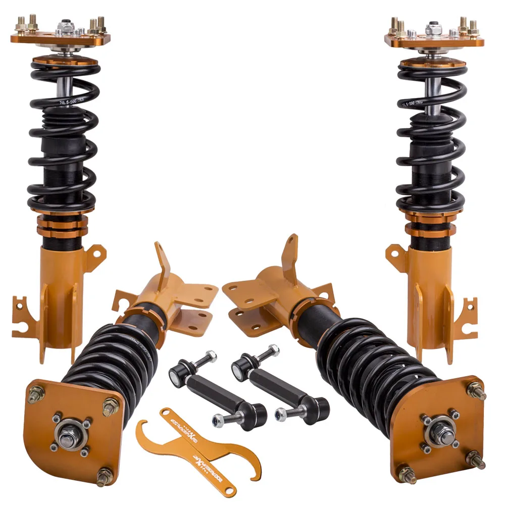 Adj. Высота Coilovers комплект для Mazda Allegro 1999 2003Coil пружины стойки w/z ударов Ford Tierra 99