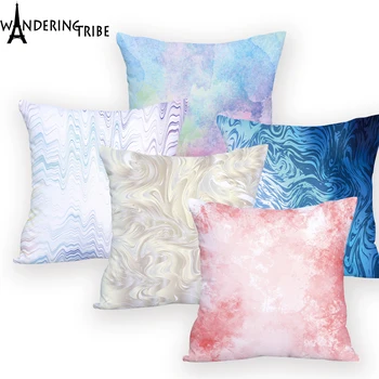 

Cushion Cover Marble Colorful Home Sofa Soft Sublimation Material Cushion Covers Pillow Geometric Outdoor New Variety