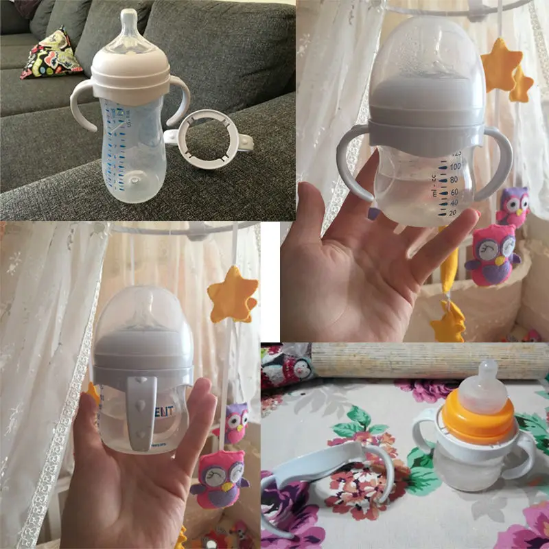 Poignée pour Avent biberon en verre PP | Bouteille d'alimentation pour bébé, poignée pour bouche large naturelle, accessoires à poignée