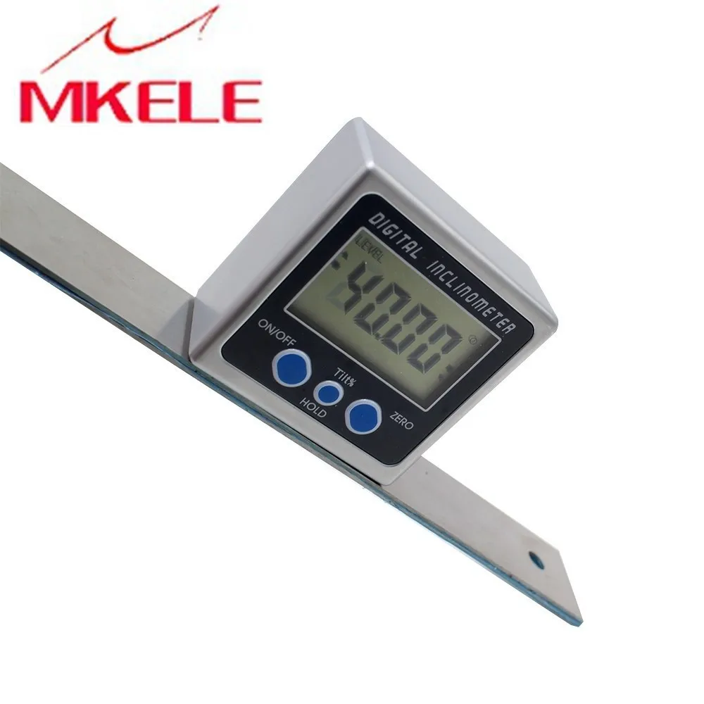 

With Three Magnetic Aluminum Alloy Protractor High Accuracy Surface Ruler Inclinometer Bevel Digital Angle Box