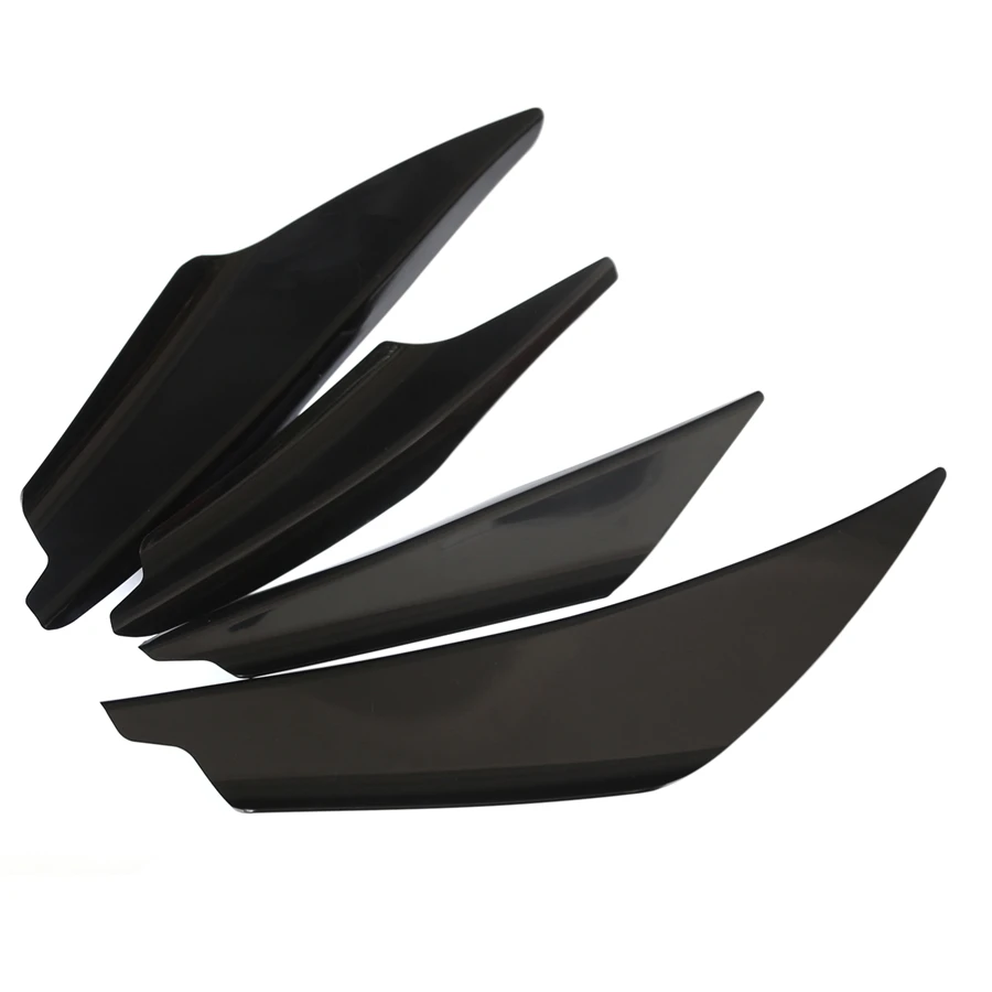 

4Pcs Set Car Bumper Protector Corner Guard Anti-Scratch Strips Protection Body Protector Moldings Valance Chin Accessories