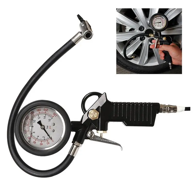 

Car Tire Pressure Gauge Tire Pressure Gun Barometer Digital Display Car Tire Pressure Detector Diagnostic Tool Car Wheel