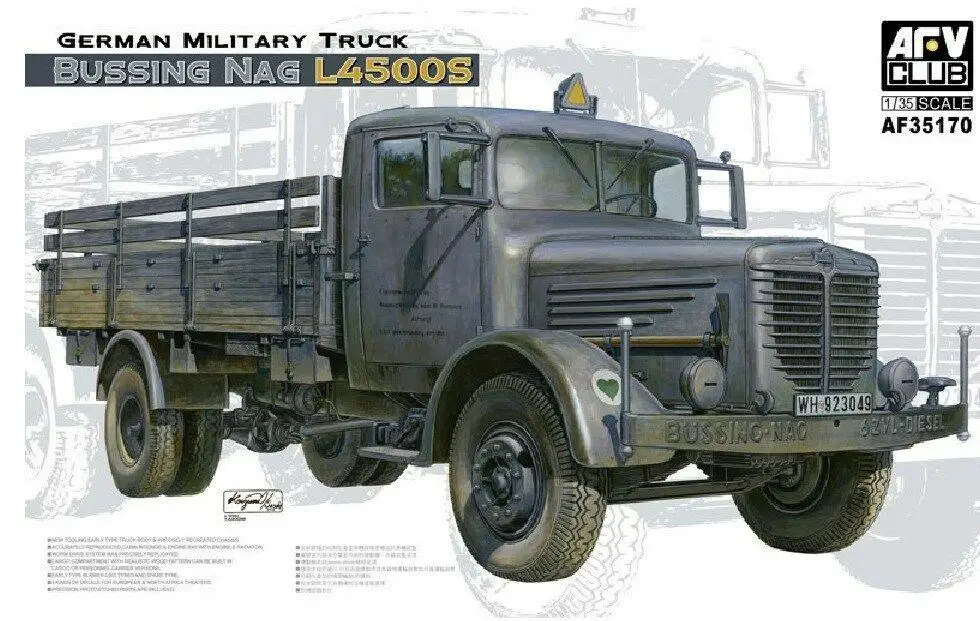 

AFV Club 1/35 35170 German Military Truck Bussing Nag L4500S