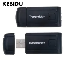 KEBIDU V4 беспроводной передатчик 3,5 мм A2DP стерео аудио музыкальный адаптер ключ аудио приемник для ПК ТВ наушники