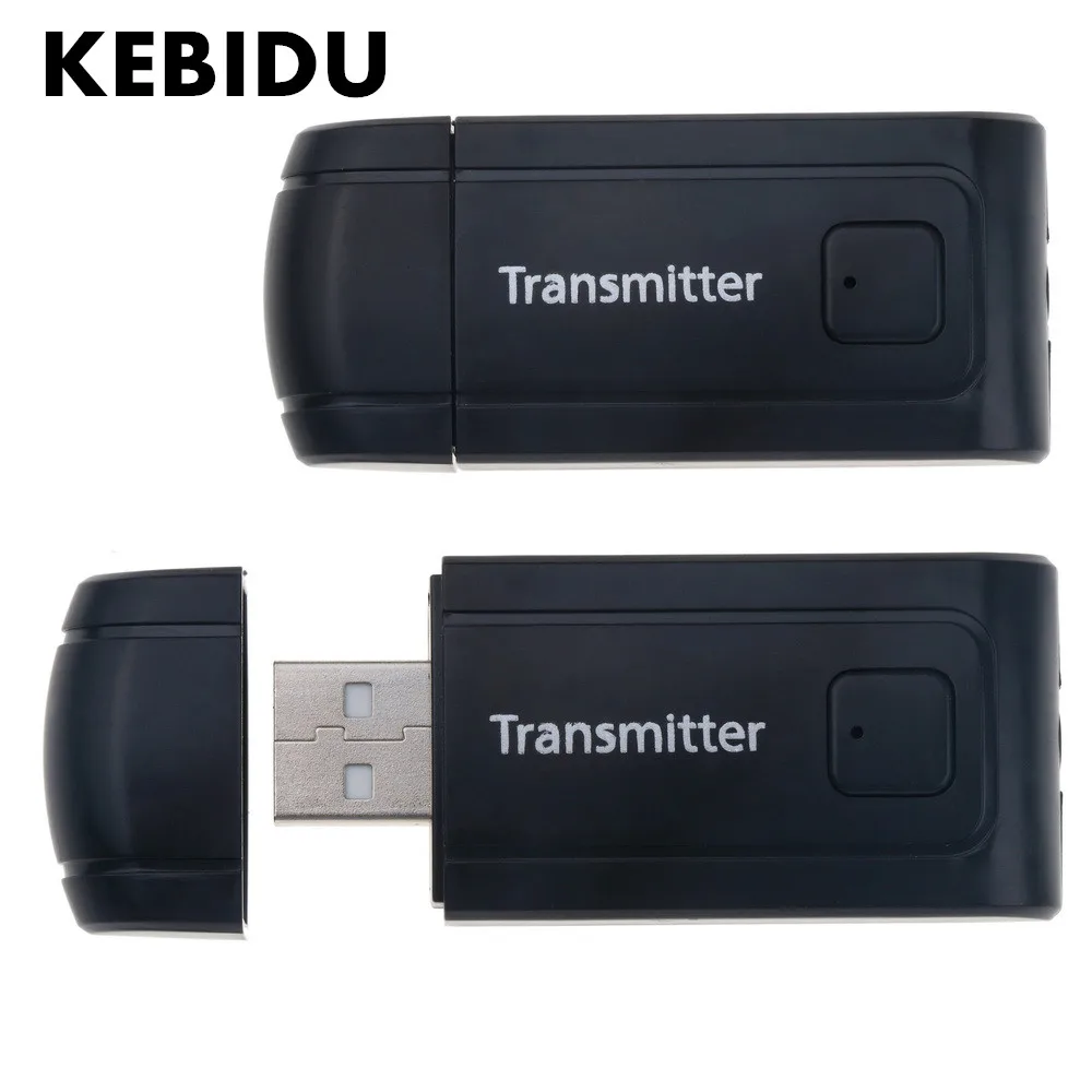 

KEBIDU V4 Transmitter Wireless 3.5mm A2DP Stereo Audio Music Adapter Dongle Audio Receiver For PC TV Headphones