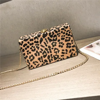 

Leopard Crossbody Bags For Women Luxury Handbags Designer Famous Brand Chain Bolsa Feminina Shoulder Bag Ladies Sac Main Purses