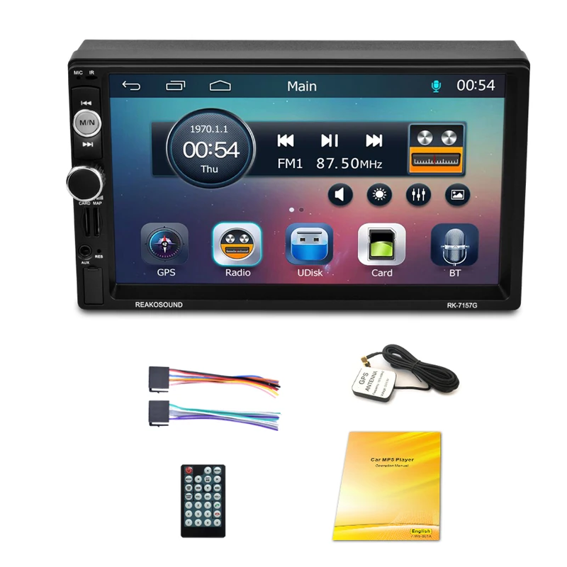 

Car 7 Inch Gps Navigation Bluetooth Player Fm Radio Mp5 Player 7157g
