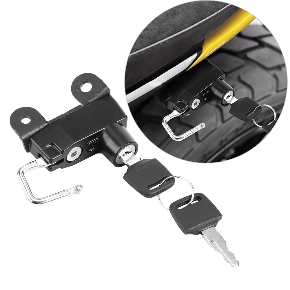 

Motorcycle Aluminum alloy Helmet Lock with 2 Keys for Ducati Scrambler 400/800 Models sixty 2 2015+ Motorcycle Accessories