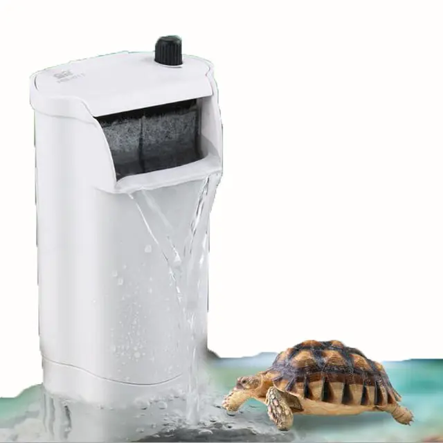 Turtle Fish Tank Aquarium Filter Water Filtration System Reptile Bio Media aPump Sponge Filter