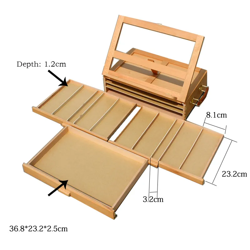 Деревянный мольберт для рисования Caballete Pintura Рисование эскиз мольберт ноутбук ящик рабочий стол Коробка мольберт товары для рукоделия для художника