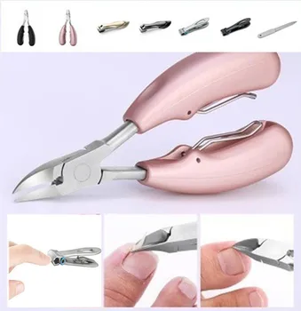 

New Arrivals Nail Tools Pro Stainless Steel Nail Clippers And Toenails Trimmer For Thick Ingrown Toenails Nail File For Nail Art