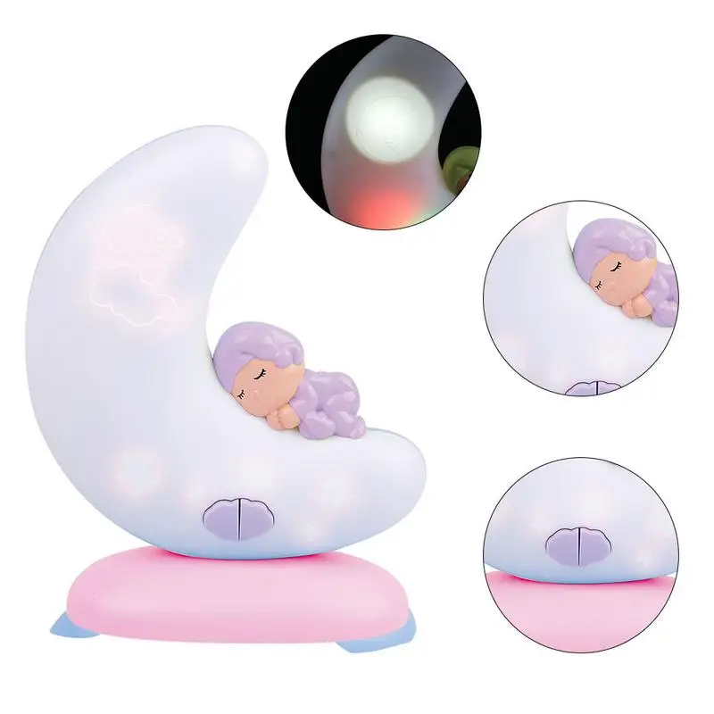 

Baby Sleep Comforting Mood Sleeper Lighting Color Change Light Bluetooth Music Relaxation Timer Projector Random Color