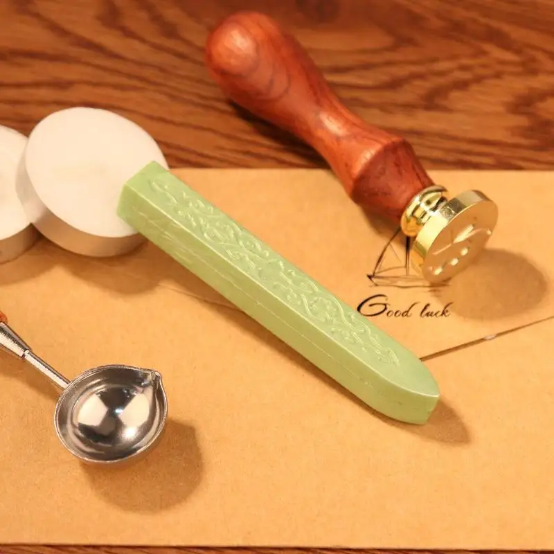 

Sealing Wax Stick Retro Seal Stamps For Letter Wedding Invitations 90*11*11mm Vintage Cord Wick Vintage Sealing Wax Sticks