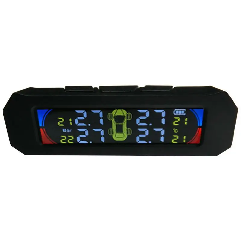 

Solar TPMS Car Tire Pressure Alarm Monitor System 4 Wheel Internal / External Tyre Sensor Temperature D02W D02N Visture