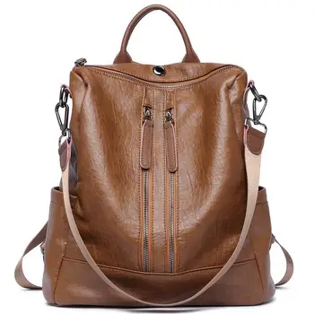 

Women Backpack Purse PU Leather Fashion Travel Casual Detachable Convertible Ladies Shoulder Bag