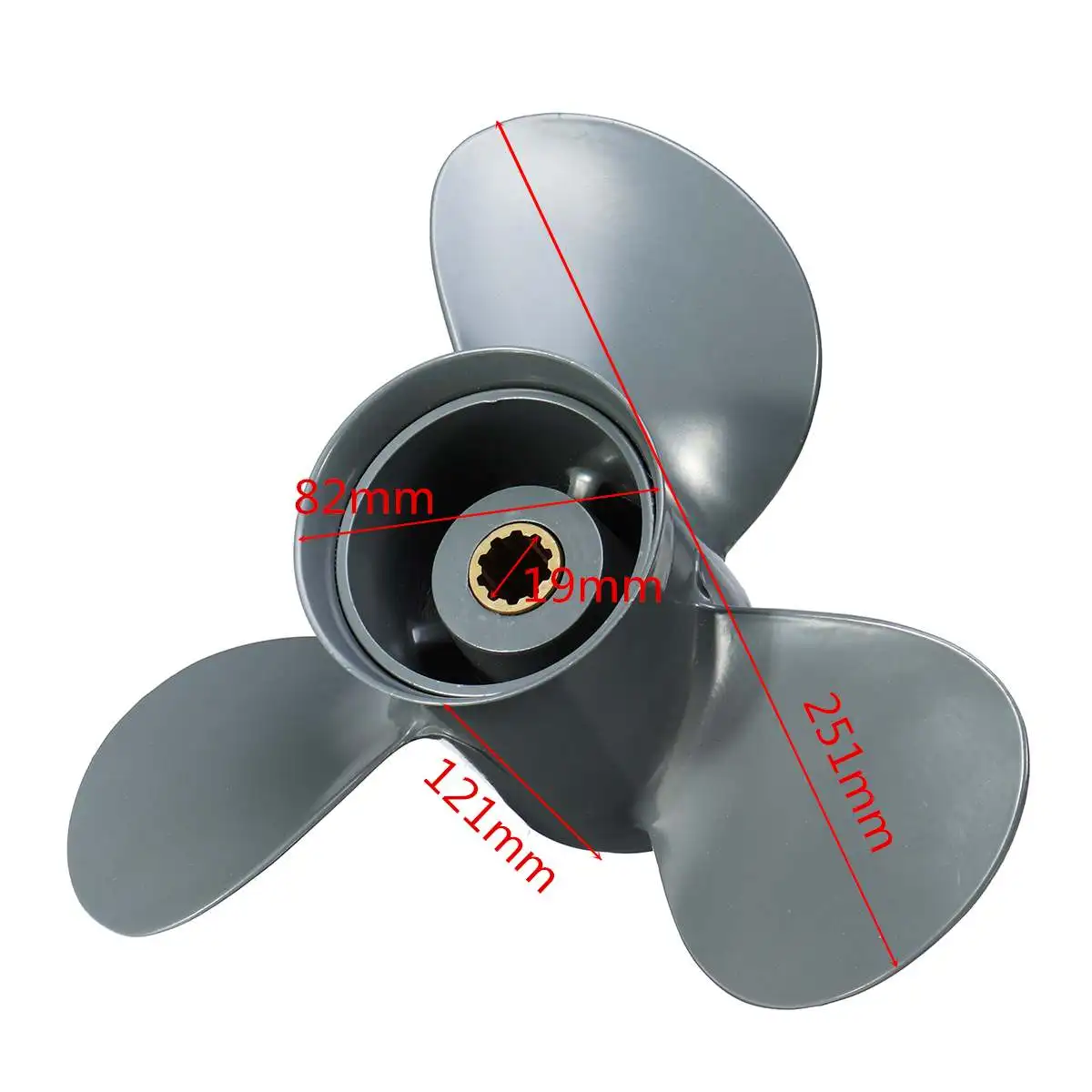 

3 Blades Ship Vessel 9 7/8 x 11 Aluminum Alloy Boat Outboard Propeller For Honda 25-30HP 58130-ZV7-011AH 11