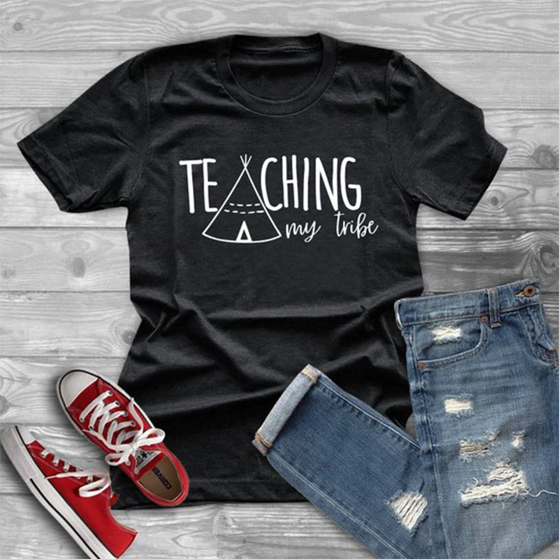 T Shirt Men Streetwear Tshirt Plus Size Shirt Men T-shirt Mens T Shirts Fashion Graphic Men T Shirt  Harajuku Teaching My Tribe