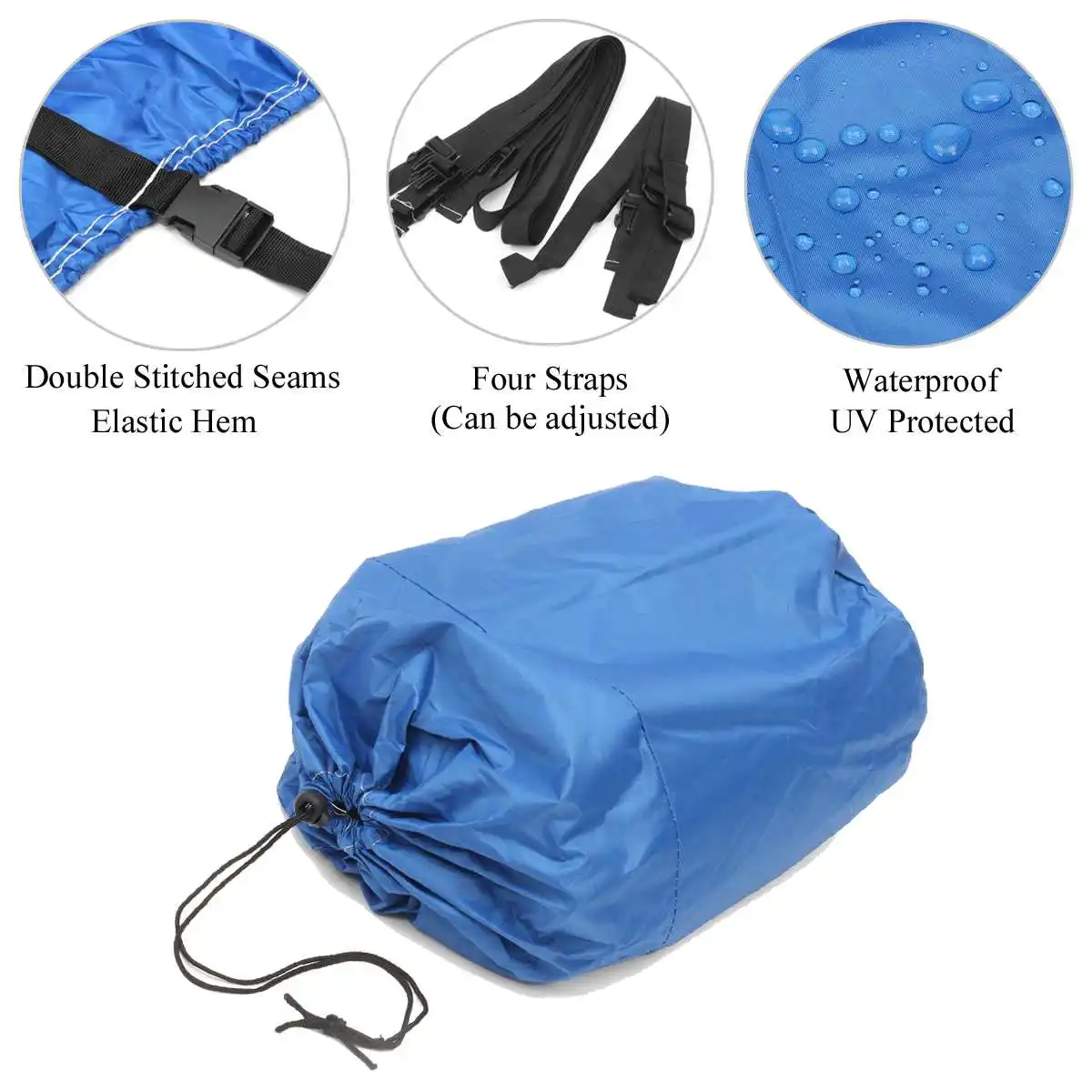 Waterproof Fishing Ski Boat Cover 11-13/' 14-16/' 17-19/' 20-22/' V-Hull 100/" Beam