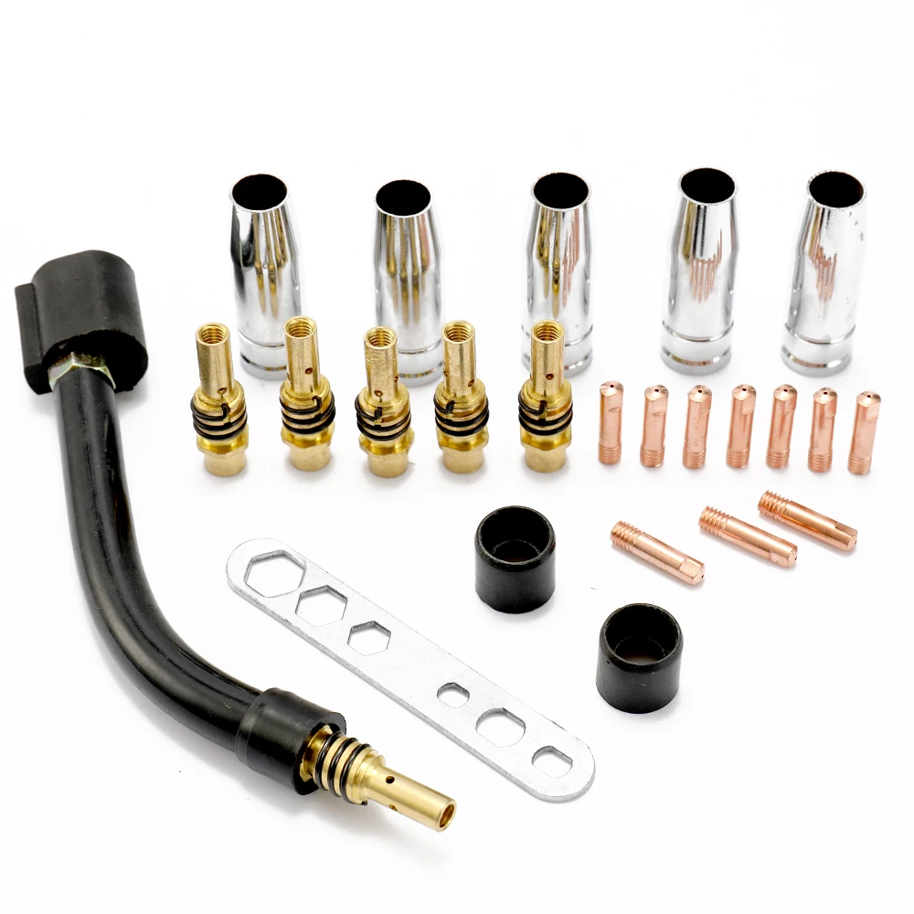 

24Pcs Set of 15AK TIG Gas Lens Collet Body Assorted Size Kit For TIG Welding Torch Welding Torches Tools Kits